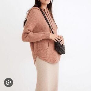 Madewell Wilmington Hoodie Sweater Alpaca Wool Blend Womens Size Small